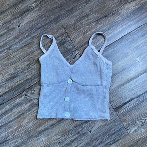 Grey crop top